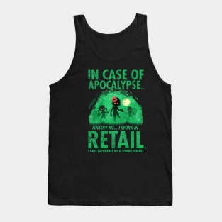 Retail Worker Funny Zombie Halloween Tank Top